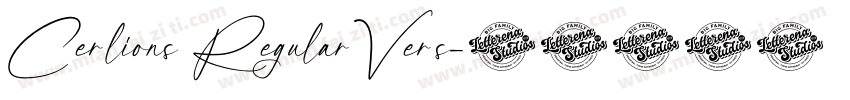 Cerlions RegularVers字体转换